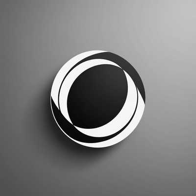 Das Bild zeigt ein minimalistisches Logodesign in Schwarz-Weiß. Es besteht aus einer kreisförmigen Form, die aus kräftigen, klaren Linien besteht. Innerhalb des Kreises gibt es eine abstrakte Kombination aus geometrischen Elementen – hauptsächlich gerade Linien und Kurven – die ein Gefühl von Ausgewogenheit und Symmetrie erzeugen. Das Logo sieht modern und elegant aus und legt den Fokus auf Einfachheit. Es gibt keinen Text oder zusätzliche grafische Elemente, wodurch das Design unverfälscht und optisch beeindruckend bleibt.