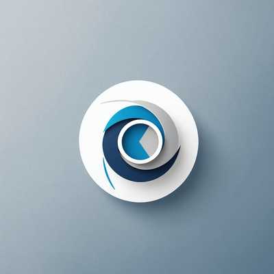 Abstraktes Design in Blau- und Grautönen