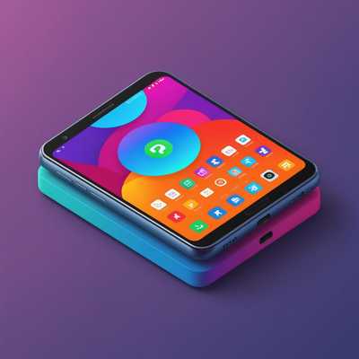 Ein sorgfältig gestaltetes isometrisches 3D-Symbol eines Smartphones, das lebendige Farben und detaillierte Texturen zeigt. Das Symbol steht allein, zentriert und nimmt ein kleines Quadrat ein.