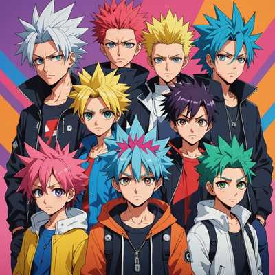 Anime-Charaktere: Bunte Vielfalt & Ausdrucksstarke Stile