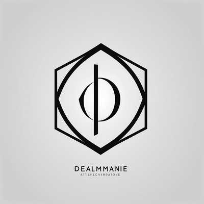 Das Bild zeigt ein elegantes, minimalistisches Schwarz-Weiß-Logo. Das Design enthält klare, scharfe Linien und geometrische Formen, die eine moderne und zeitgenössische Ästhetik schaffen. Das monochrome Farbschema betont die Einfachheit und Eleganz des Logos, das möglicherweise ein abstraktes Symbol oder eine stilisierte Darstellung eines Buchstabens oder eines Objekts umfasst.